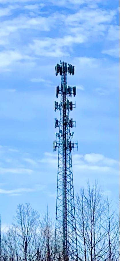high density noise from Commercial radios and mobile phone towers